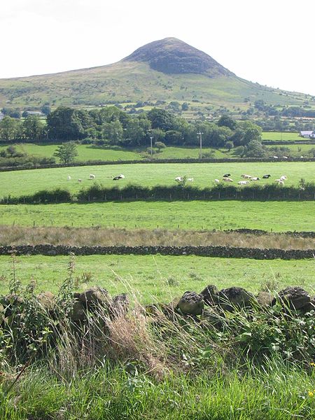 Slemish, mountain in County Antrim where St Patrick is reputed to have shepherded as a slave