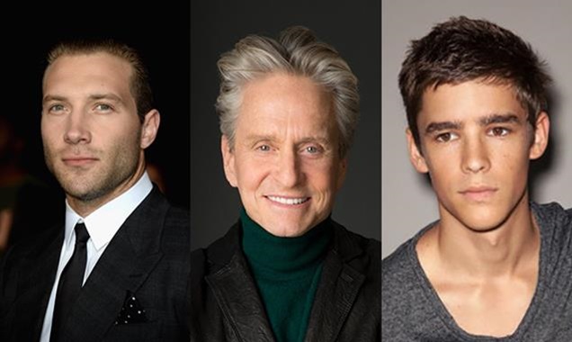 Jai Courtney, Michael Douglas & Brenton Thwaites
